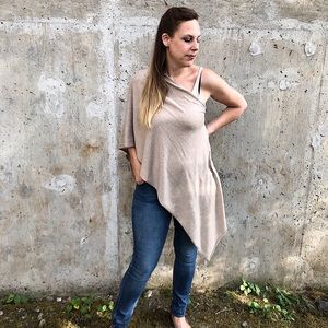 Versatile wool blend Poncho/Top